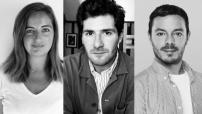 De gauche à droite : Sophie Tudual, César Voyer et Mathias Barbereau